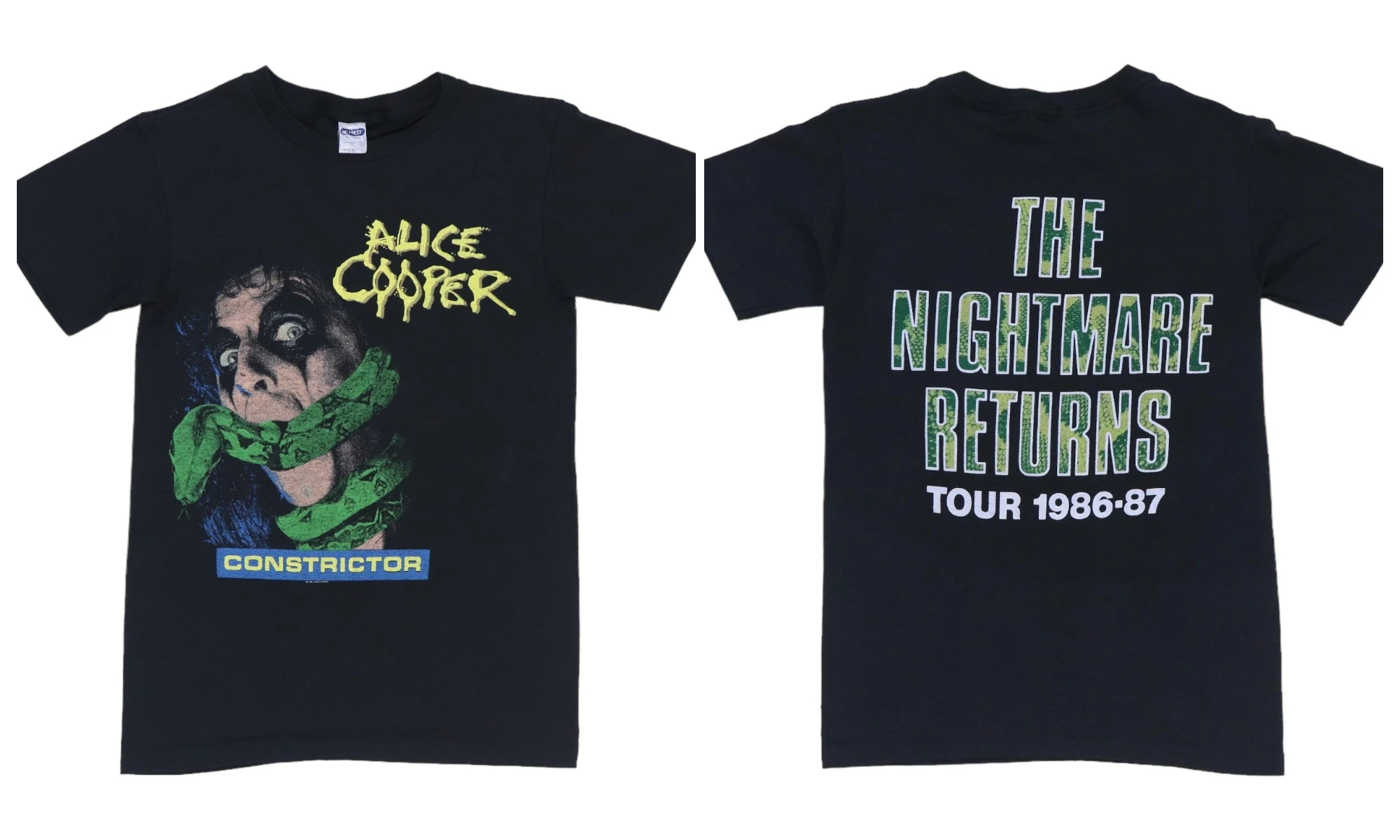 Rock Punk Tops Vintage Alice Cooper 2006 Nightmare Tour Shirt Y2k Vintage Tees Casual Loose Streetwear Print T Shirts Unisex - view 4