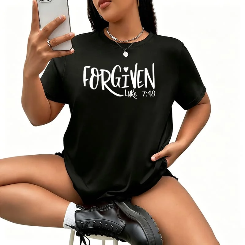Christian Bible Verse.jpg Women's T-Shirt 100% Cotton Funny Graphic Short Sleeve Tee Novelty Shirt Casual Crew Neck Top S-26XL
