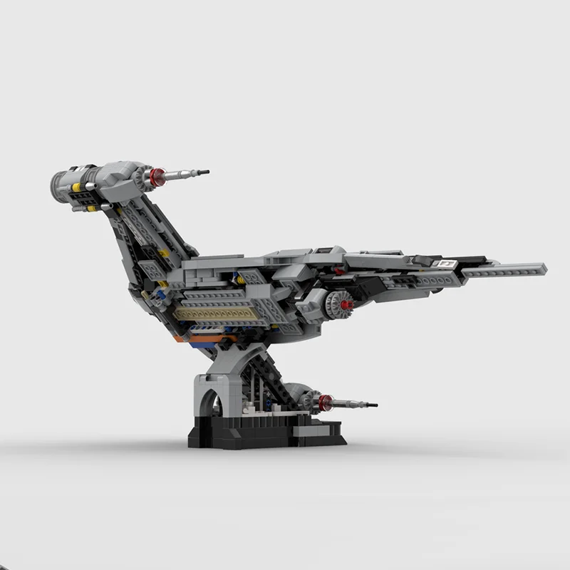 1148PCS N-1 Starfighter Kit Blocco da costruzione modulare Sistema di propulsore Ali mobili e carrello di atterraggio Star Batter Ventole Costruzione avanzata