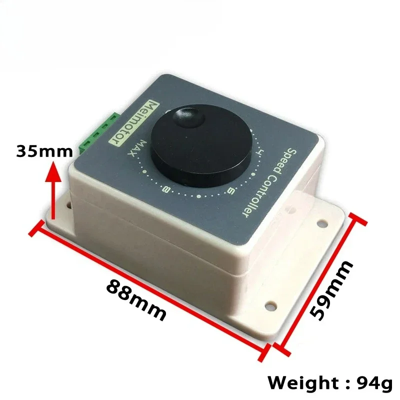 Motor Speed Controller Regulator Adjustable Speed Controller Regulator Switch Durable 12V 24V 48V 20A DC