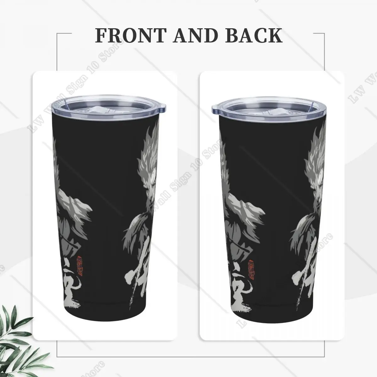 Black Myth Wukong Game 2024 Tumbler Vacuum Insulated Funny Video Game Coffee Cups Stainless Steel Double Wall Mugs Spill Proof