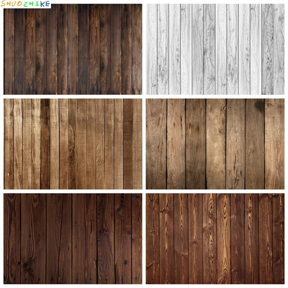 

Wooden Board Photography Backdrop Retro Rustic Wood Wall Kid Adult Portrait Birthday Party Decor Baby Shower Photo Background