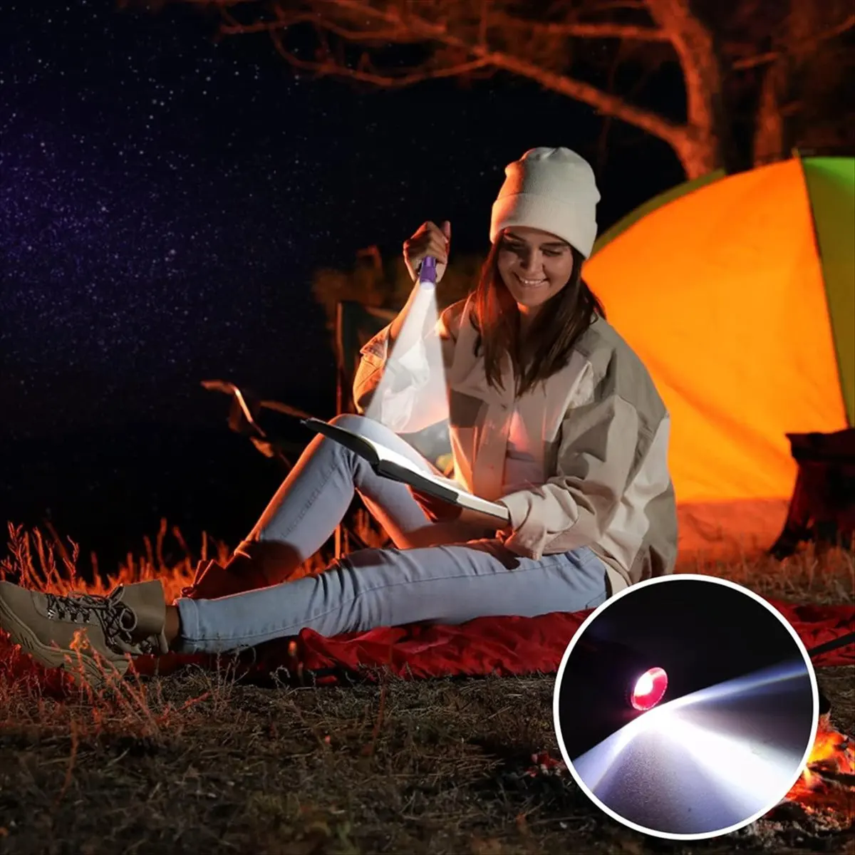 *ABDH 14pcs Mini Torch Key Ring LED Key Pendant Torch Aluminium Small Hand Lamp Torch Children for Outdoor Camping Cycling