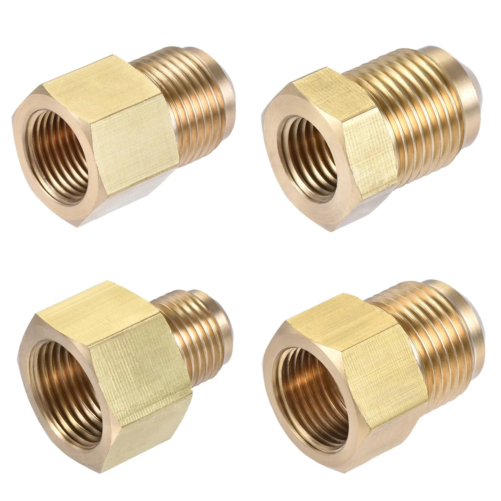 Gas Flare Reducer Adapter 1/4 3/8 1/2 5/8 3/4 SAE Female To 1/4 3/8 1/2 5/8 SAE Male Air Conditioning Fitting