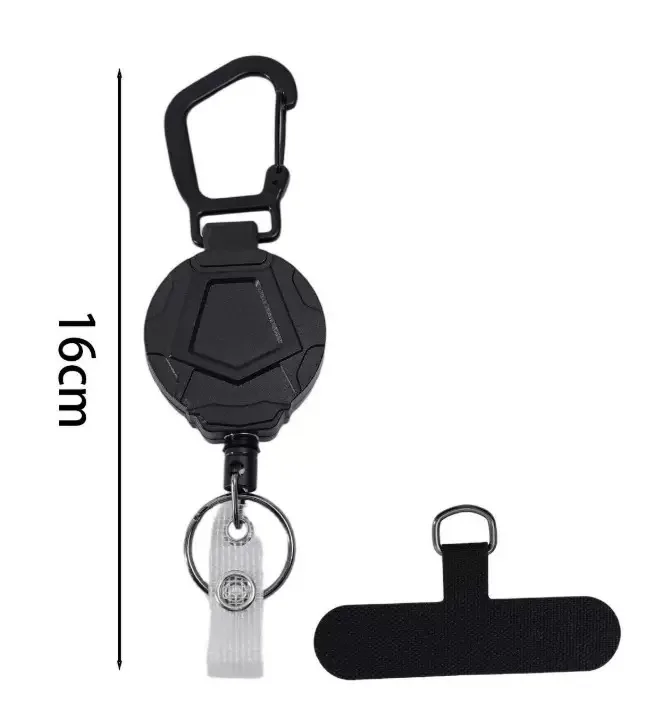 Einziehbarer Diebstahlschutz-Handyhalter mit Trageband und Gürtelclip für Outdoor-Reisen