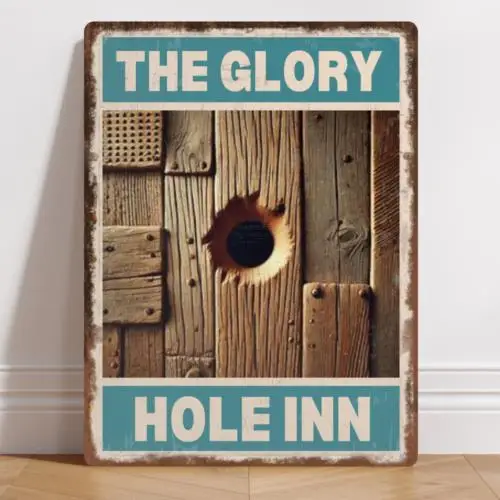 Personalised Aluminium Metal Sign Funny Glory Bar  Hole Pub Bar Sign Gift