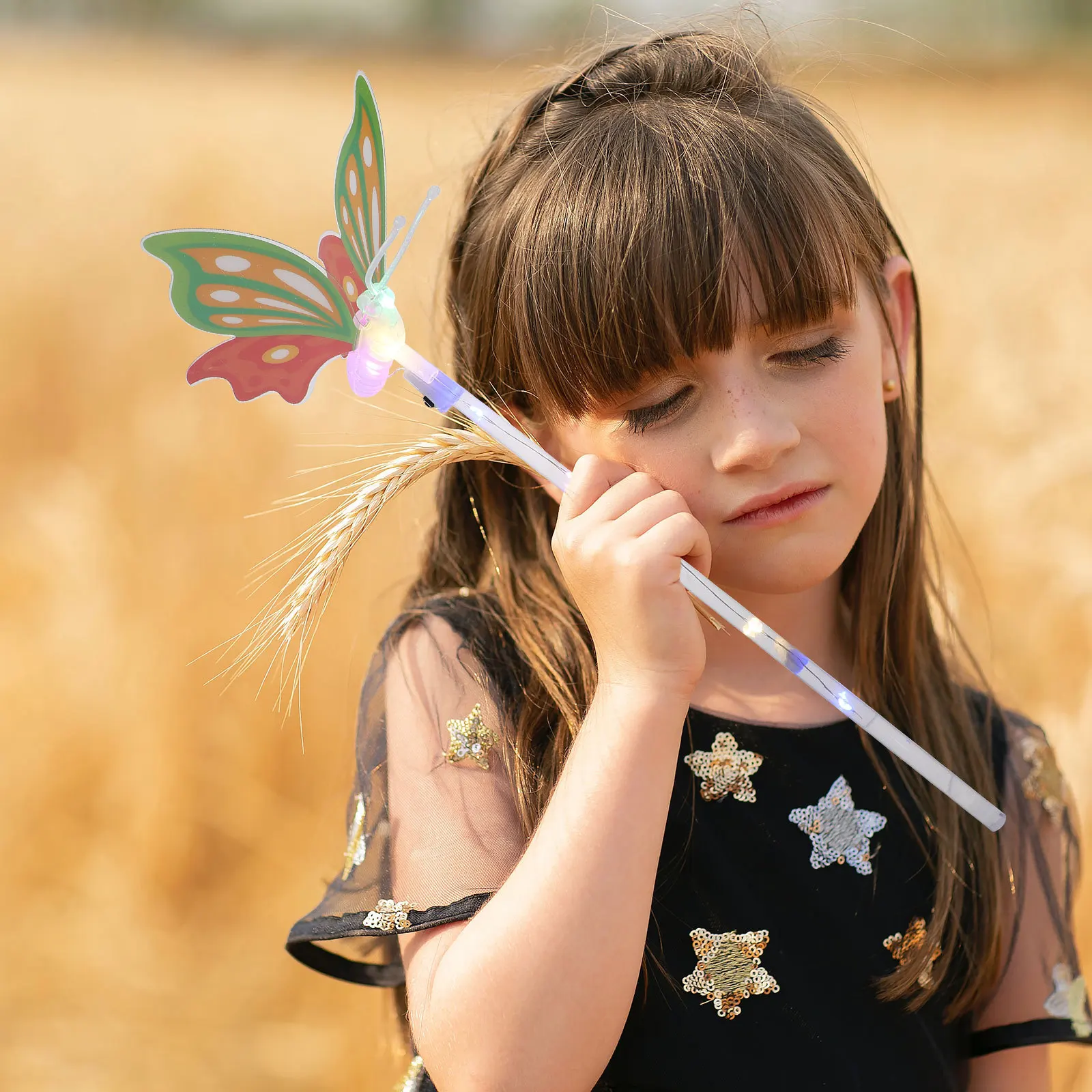 5 uds palos de hadas brillantes palos de luz brillantes accesorios de alegría coloridos palo de Hada para niños juguetes brillantes