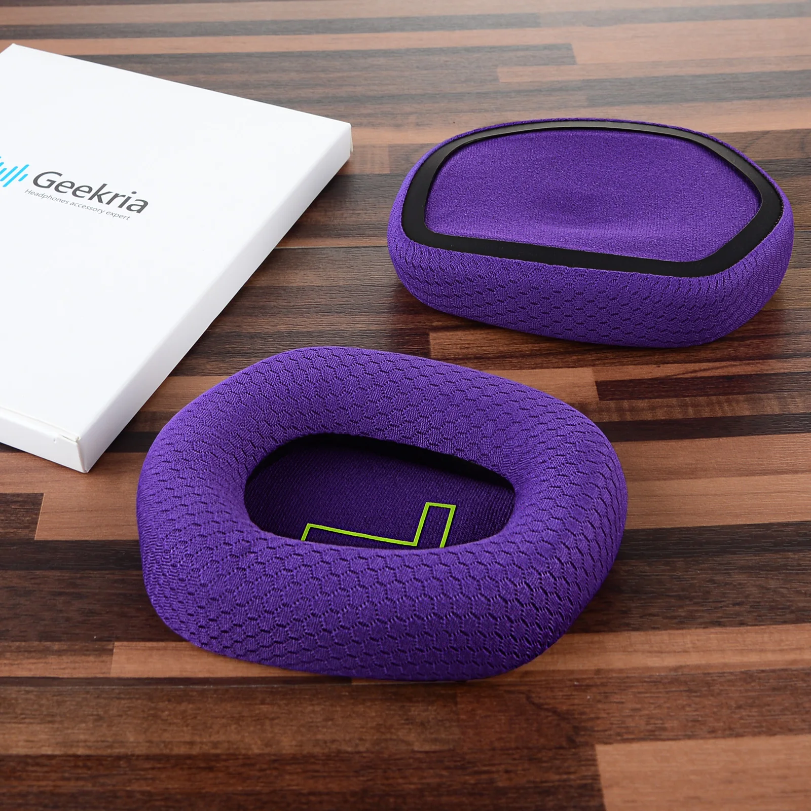 وسادات أذن بديلة من القماش الشبكي المريح من Geekria لسماعات الرأس Logitech G733، وسائد أذن لسماعات الرأس
