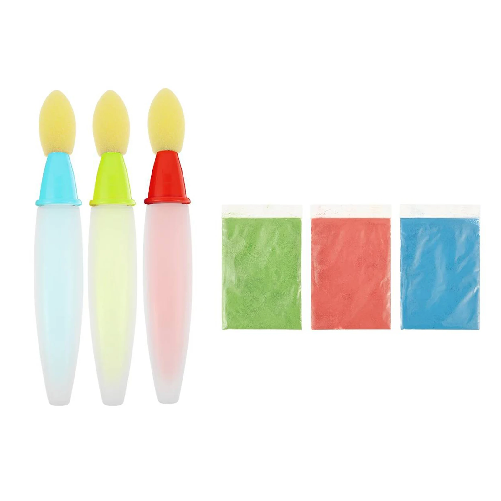 Sidewalk Chalk Paint Brush Set Reusable Easy To Clean Refillable Chalk Shells for Kids Outdoor Wall Yard Art Activities