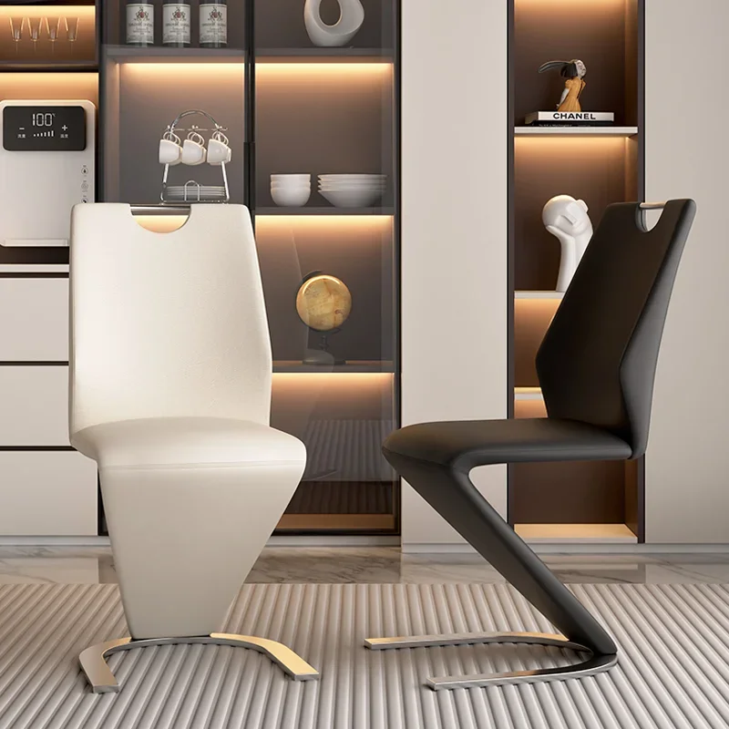 Simple, Light Luxury, High Sense, Chair, Nordic, Home, Dining Chair, Cream Style, Backrest, Mermaid, Office, Negotiation