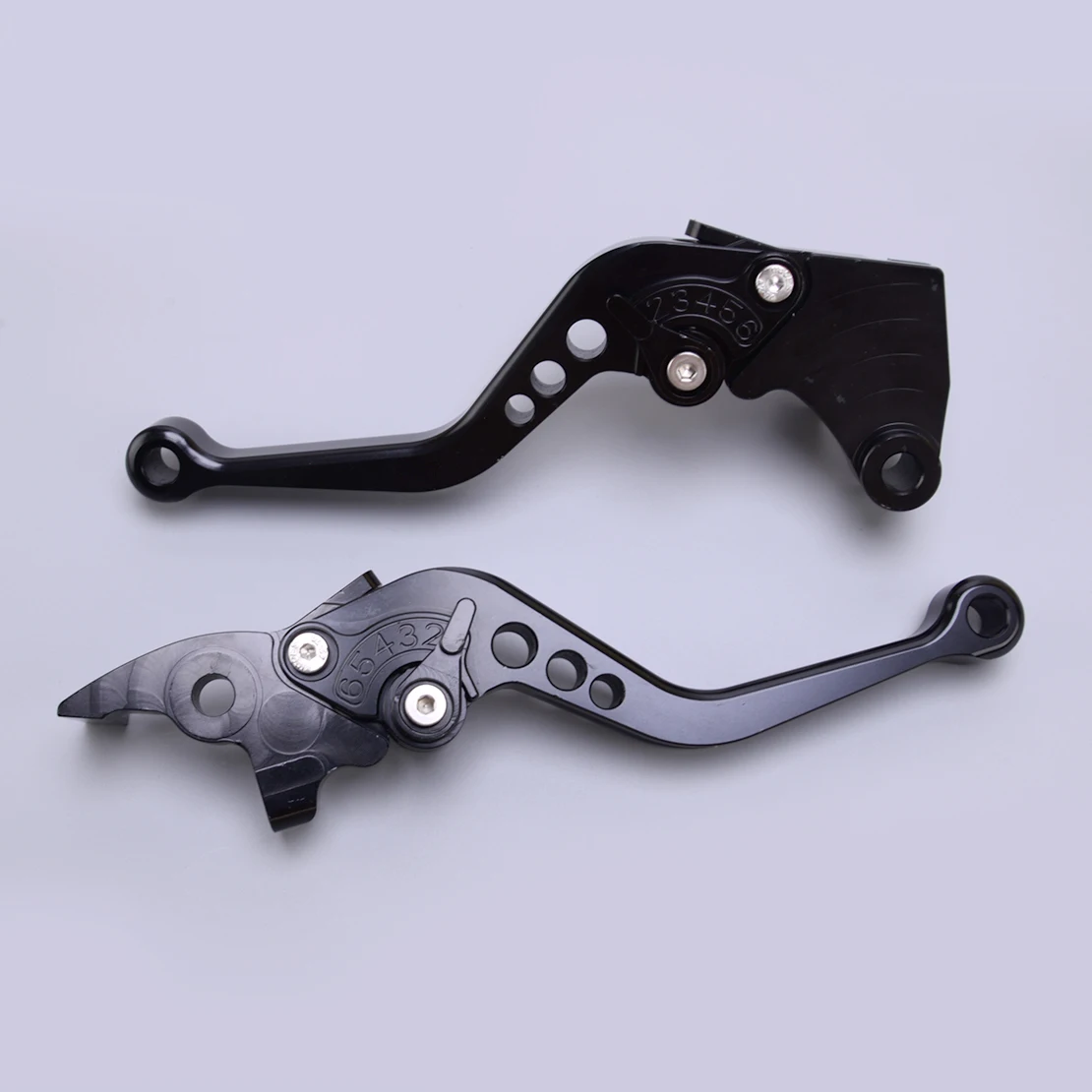 1 Pair Brake Clutch Levers Adjust Short fit for Royal Enfield Scram 411 Bullet 350 Classic 350CC Himalayan 400 Black Aluminium