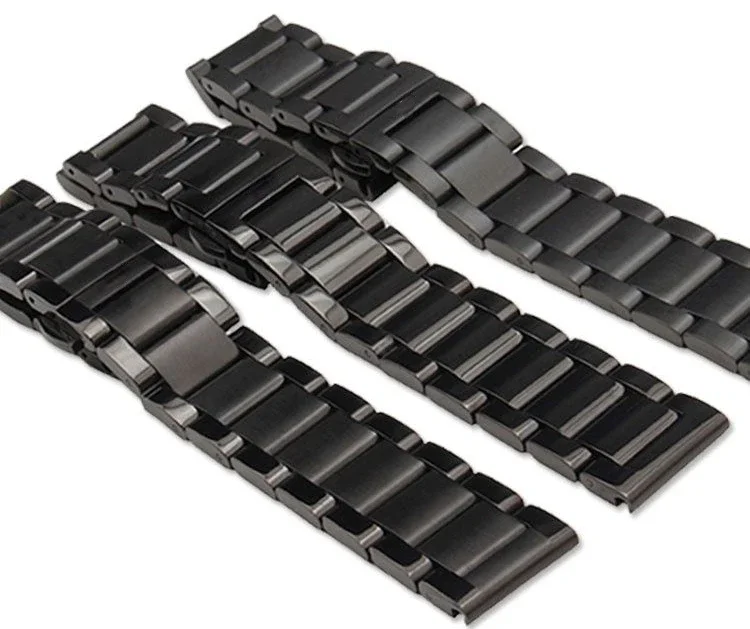Stainless Steel Watch Strap for Armani Black Warrior Ar60008 1970 2447 Men\'s Comfortable Watch Band Accessories 18 20 22 24mm