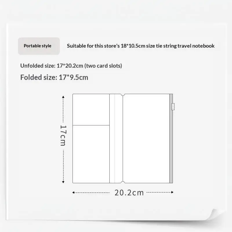 PVC-Reißverschlusstasche für Midori Travelers Notebook Journal Planner Zubehör Kartenhalter Aufbewahrung Standard/Tasche/Reisepass – Detail 9