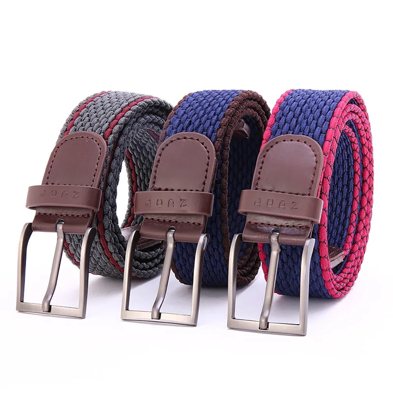 

New Woven Nylon Thread Elastic Elastic Belt Men's and Women's Outdoor Tactical Accessories Multifunctional Needle Buckle Belt