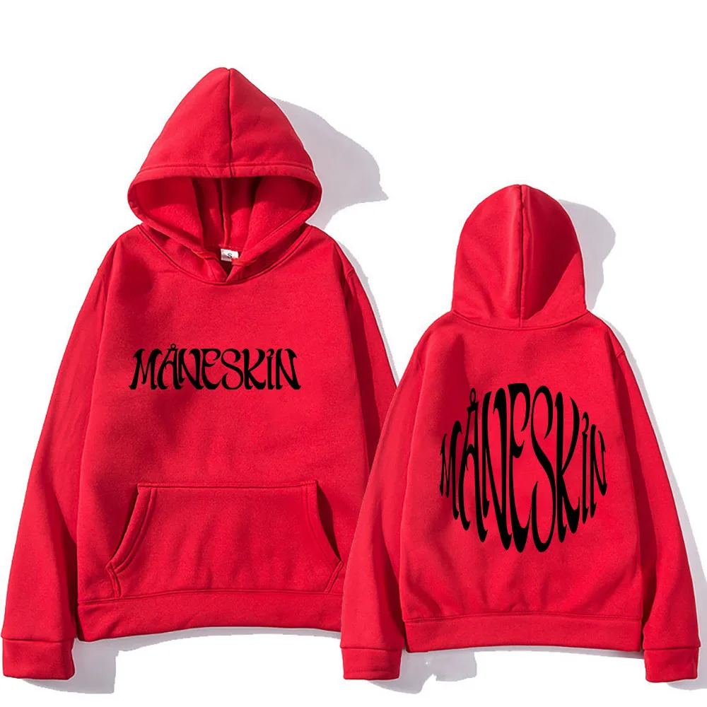 Grunge Bank Maneskin Hoodies Men/Women Fashion Aesthetic Sweatshirts Winter Clothing Oversized Casual Pullovers Fleece Sudaderas