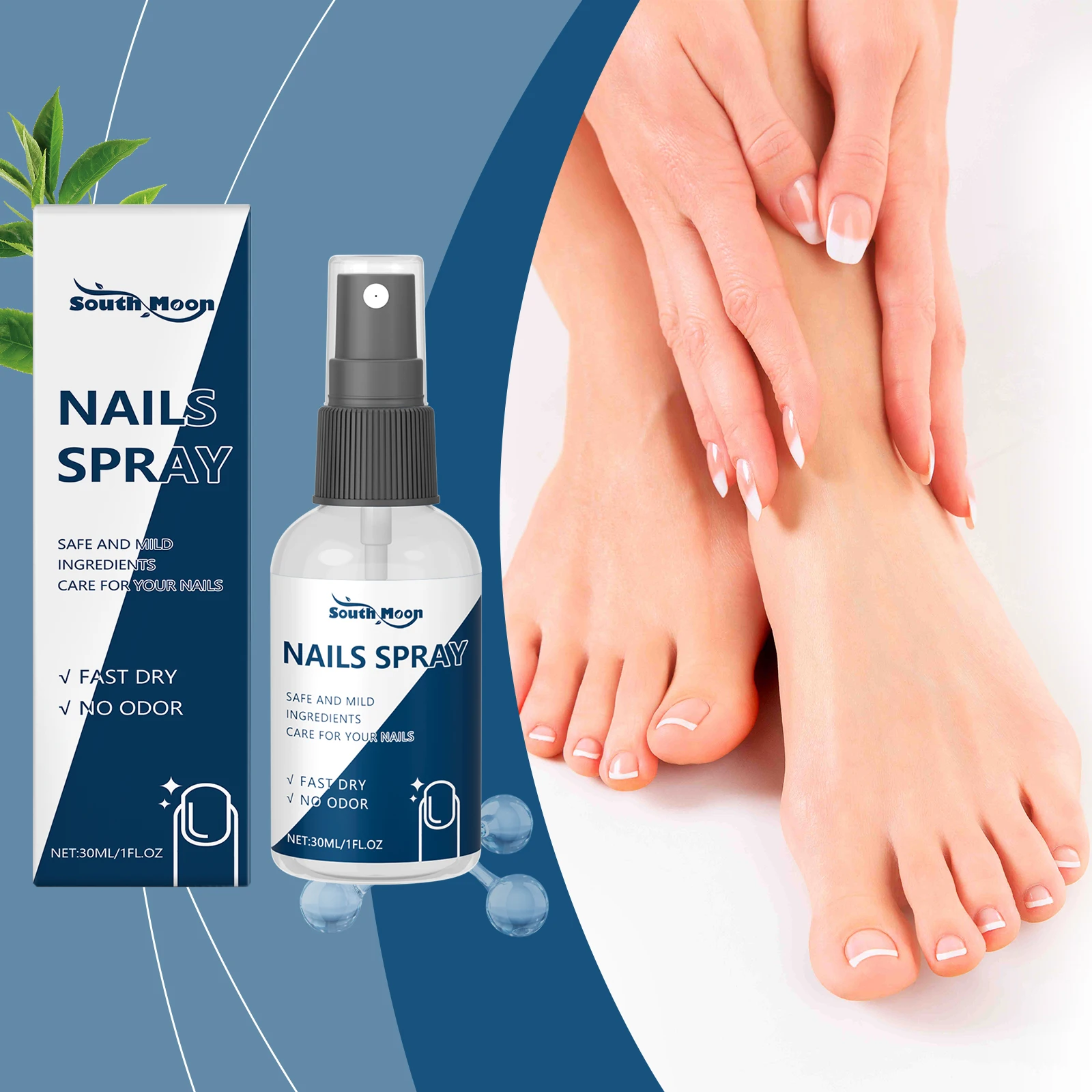 

Nail Fungus Spray Anti Onychomycosis Paronychia Reduce Beriberi Promote Nail Growth Deodorant Antiperspirant Nail Soothing Spray