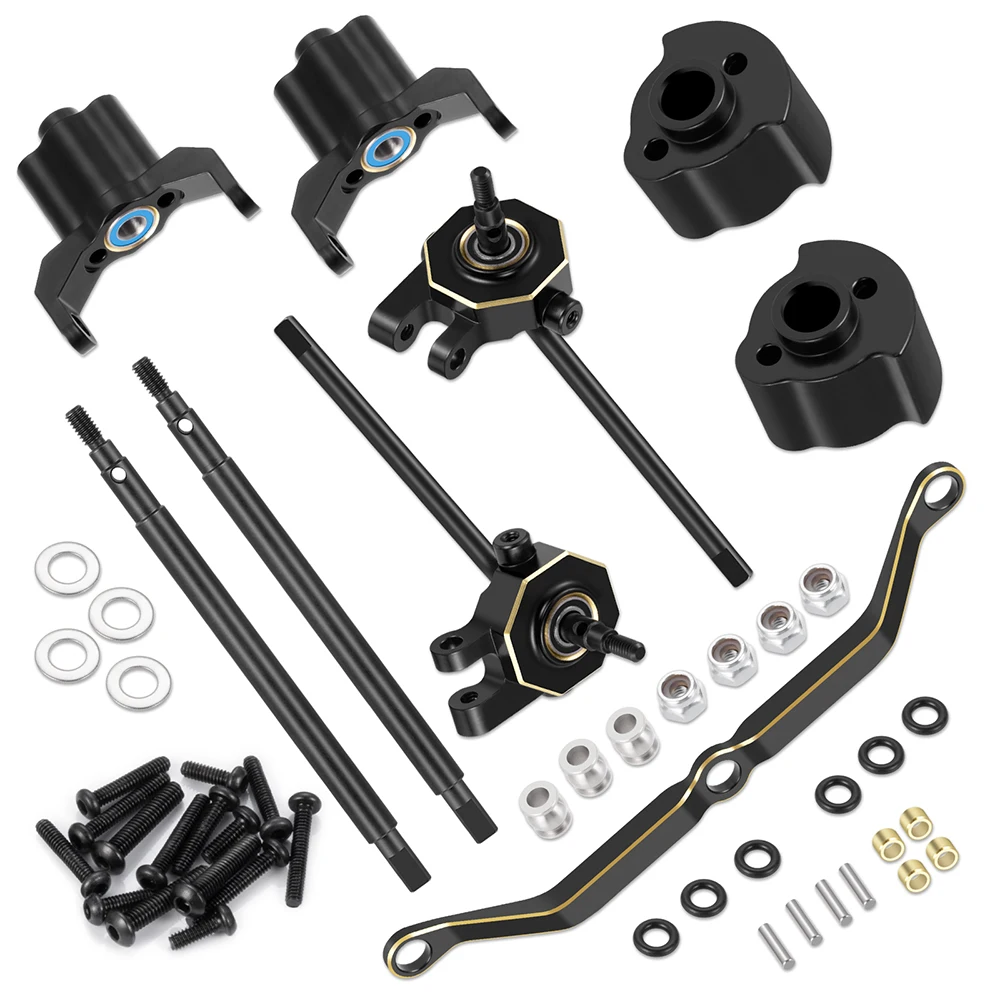 AXSPEED Metal Front Rear Widening Upgrade Kit +5MM +11MM for 1/18 TRX4M RC Micro Crawler Car Parts