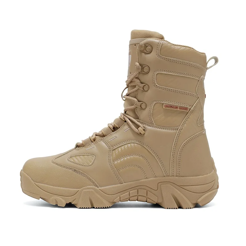 Men's Desert Combat Boots Waterproof Outdoor Hiking Shoes Non-slip Tactical Shoes Comforthable Men Hunting Work Ankle Boots