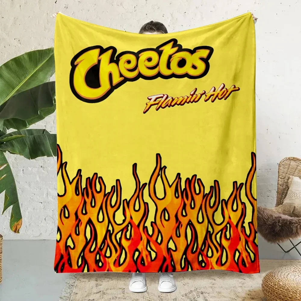 Hot Sale Mexican Food Cheetos Printed Blanket Picnic Blankets Warm Blanket Soft Comfortable Blanket Home Travel Birthday Gift