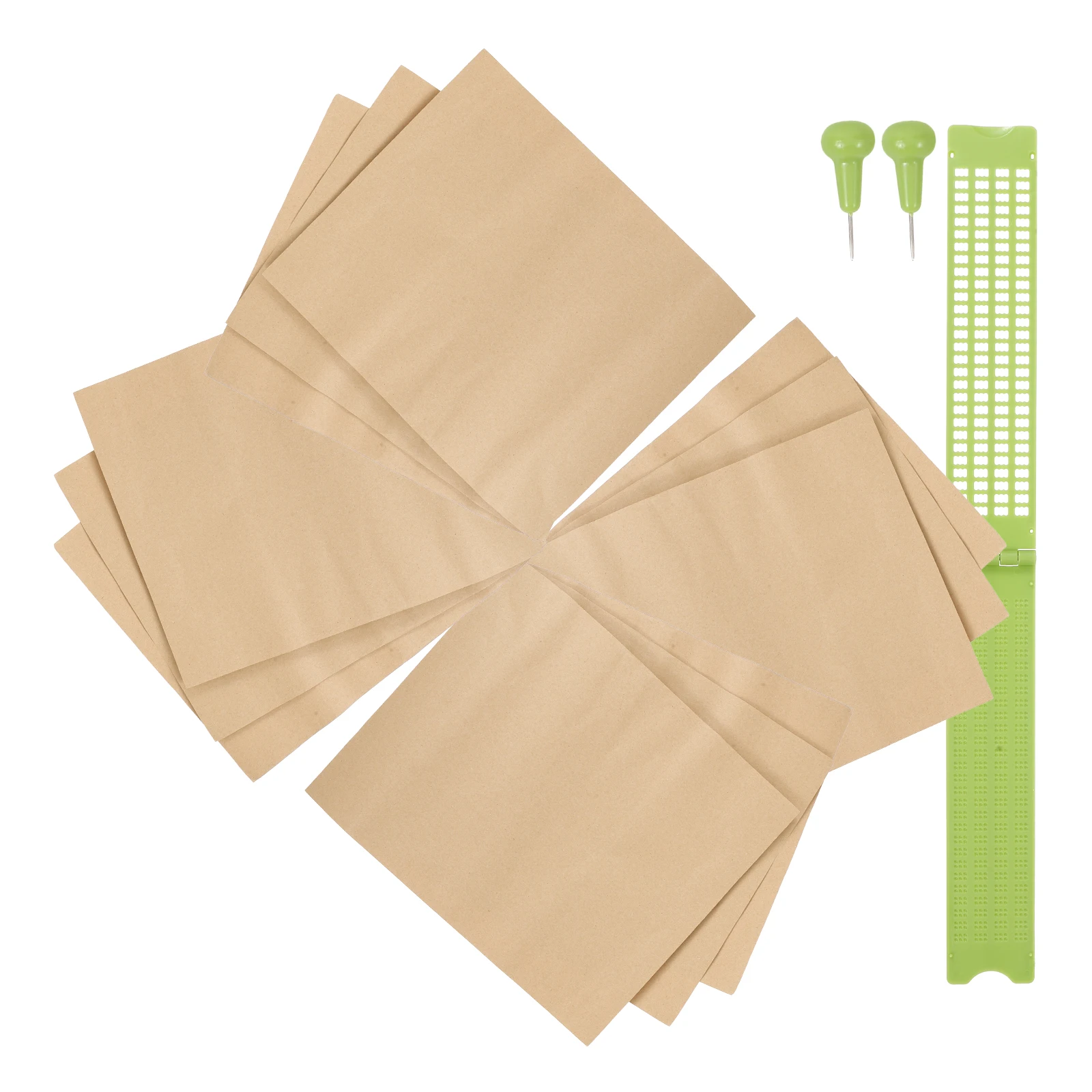 

Writing For Blind Reusable Sturdy Plastic Blind People Gadgets Lightweight Portable Writing Board Study Tool Kit Bulk