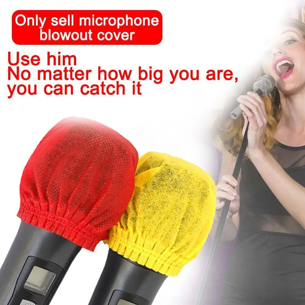 Juste de microphone anti-pulvérisation ultra-mince, étui de blé, non tissé, en forme de U, en forme de O, KTV, poulet, 2 pièces