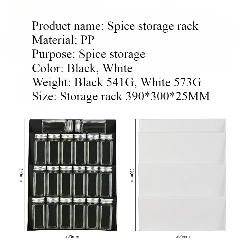 Spice Rack Ladder Spice Rack Kitchen Spice Bottle Seasoning Jar Rack Drawer Storage Spice Rack Kitchen Storage