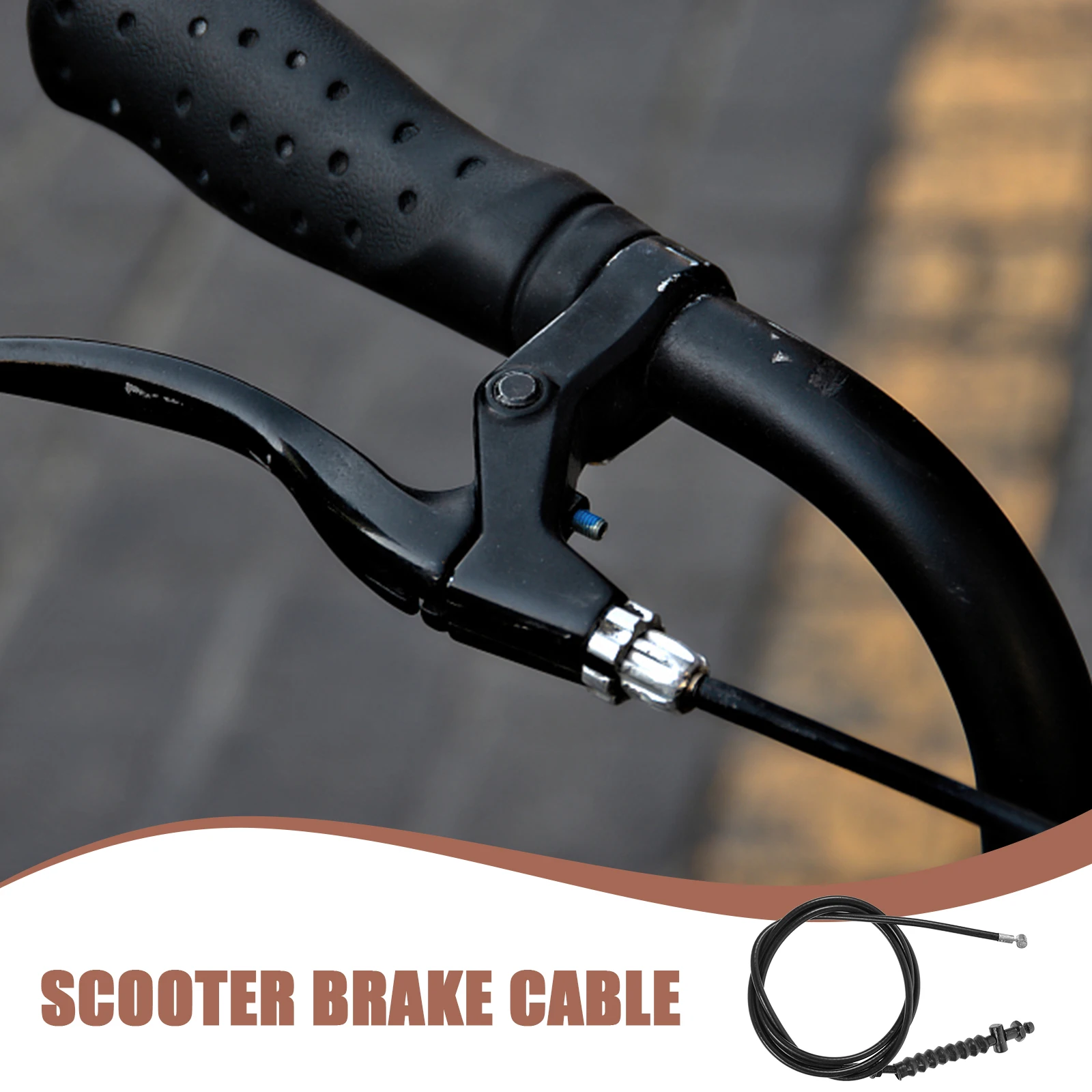 

Universal Front Wheel Brake Cable for Electric Scooter Steel Inner Wire Replacement Mountain Scooter Brake Lever Line