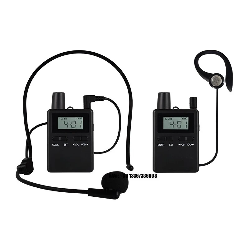 

Беспроводная система для экскурсий: 39 приемников + 1 передатчик, плюс стандартный микрофон и наушники, комплект на 40 слотов