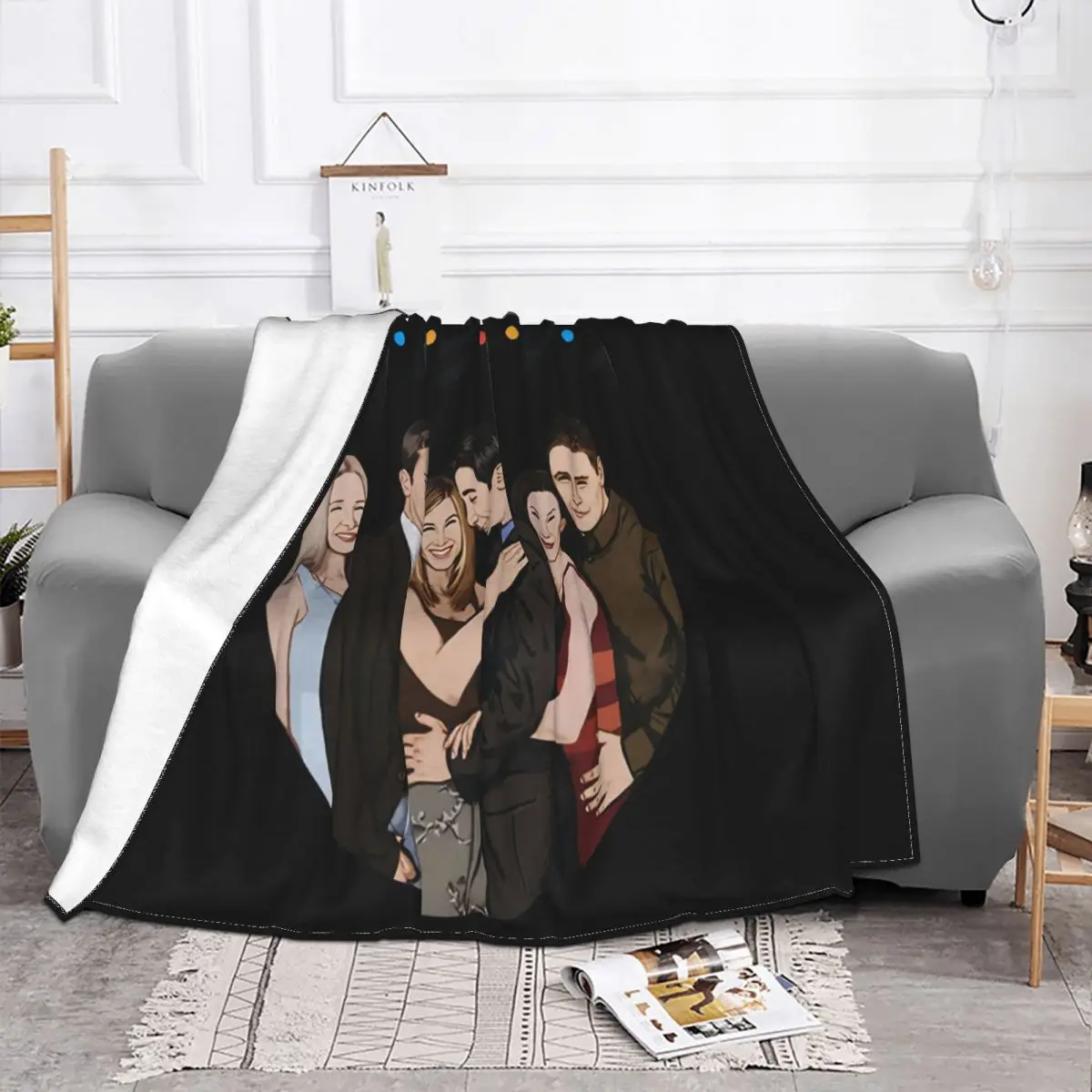 Friends Tv Show Sitcom Casual Unisex Quotes Print Women Men Man Steampunk Middle Aged Throw Blanket