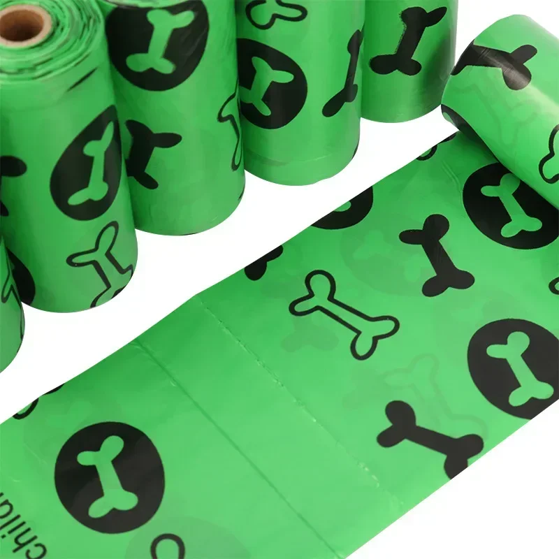 Dog Poop Bag Biodegradable Dog Poop Bags Eco-Friendly Pet Waste Bags Pink Clean Up Refill Rolls Pet Poop Bags