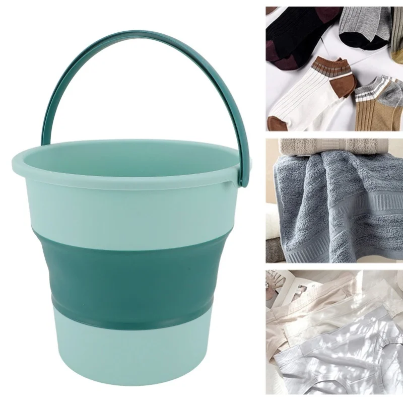 Foldable Portable Washing Machine Space Saving Easy Using Automatic Clothes Washer Tub