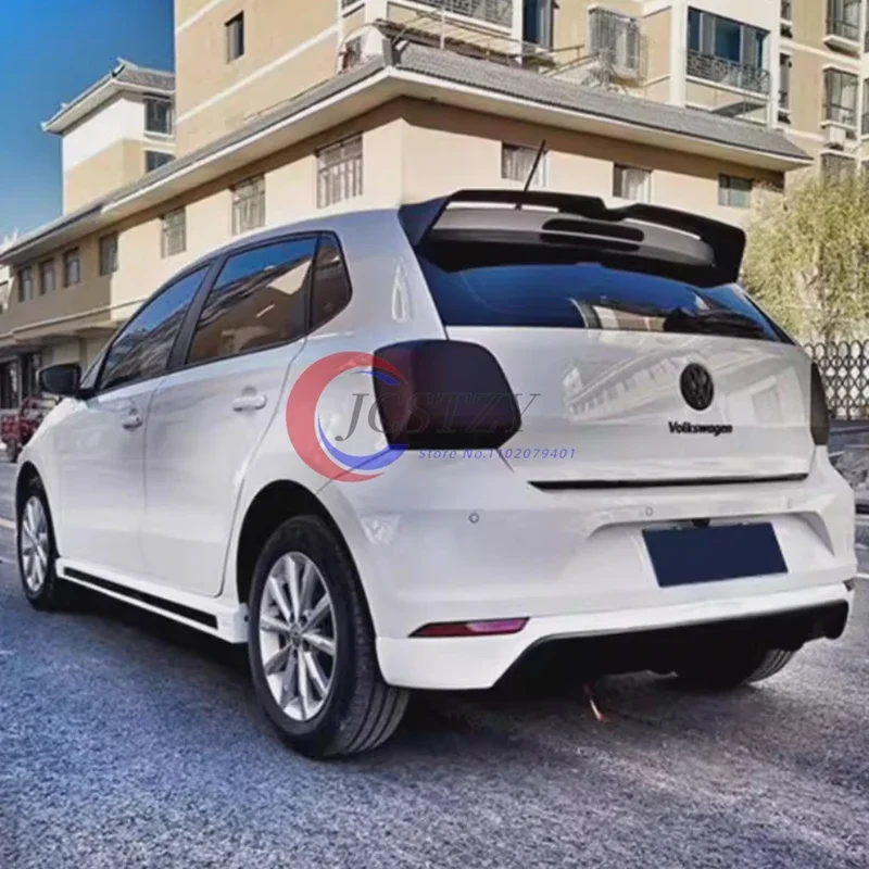 Roof Spoiler For Volkswagen Polo MK5 6R 6C 2011-2018  ABS Rear Wing Roof Rear Box Decorated SPOILER