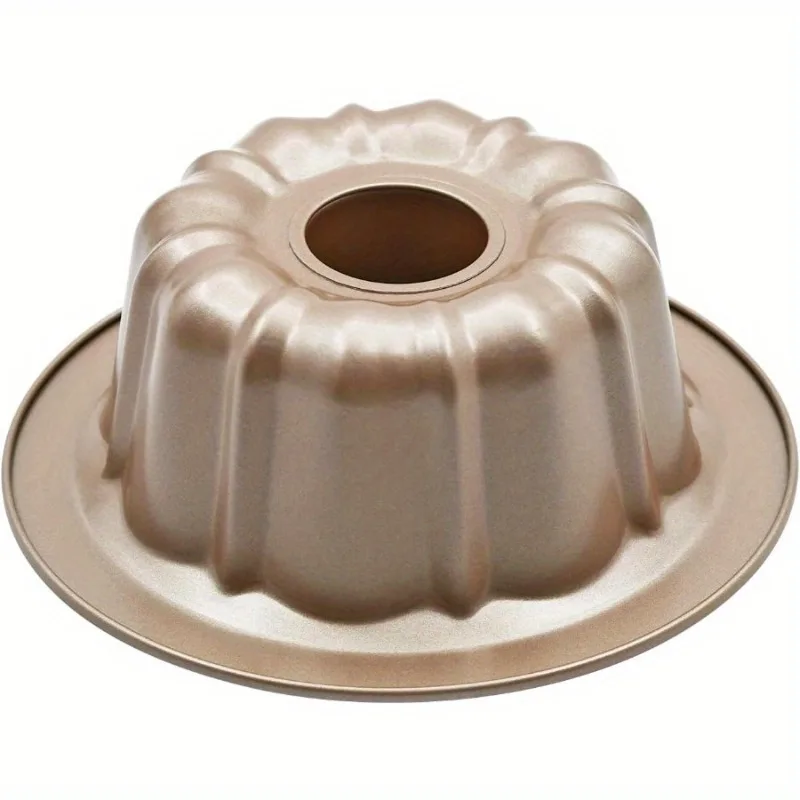 1Pc Durable 7inch Metal Nonstick Doughnut Pan Bundt Cake Pan Set Kugelhopf Baking Pan for Baking (7inch Gugelhupf)