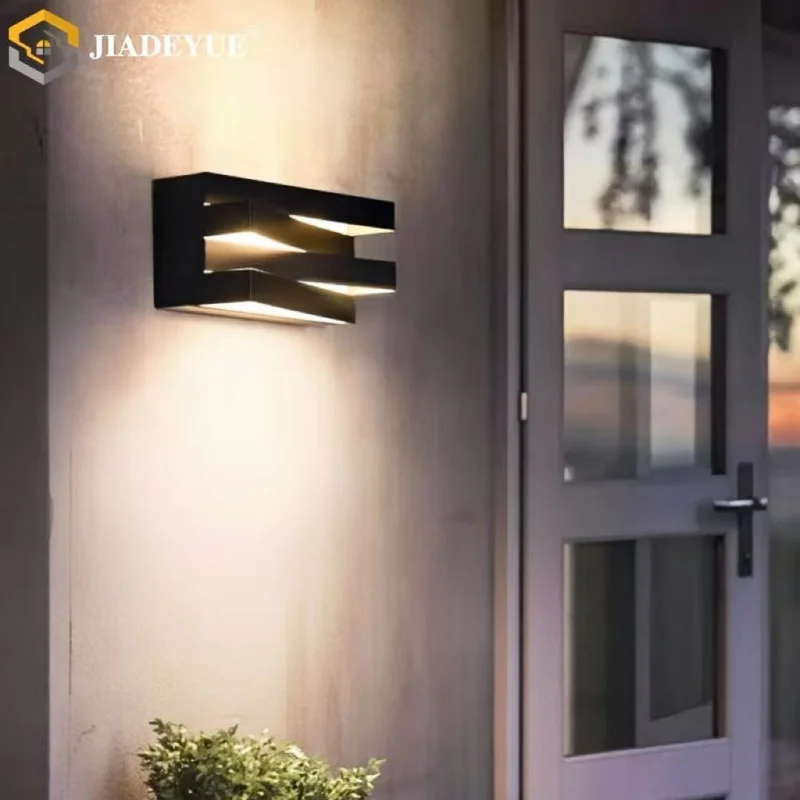 

Modern outdoor square wall lamp LED villa garden porch bedroom bedside walkway indoor and outdoor lighting