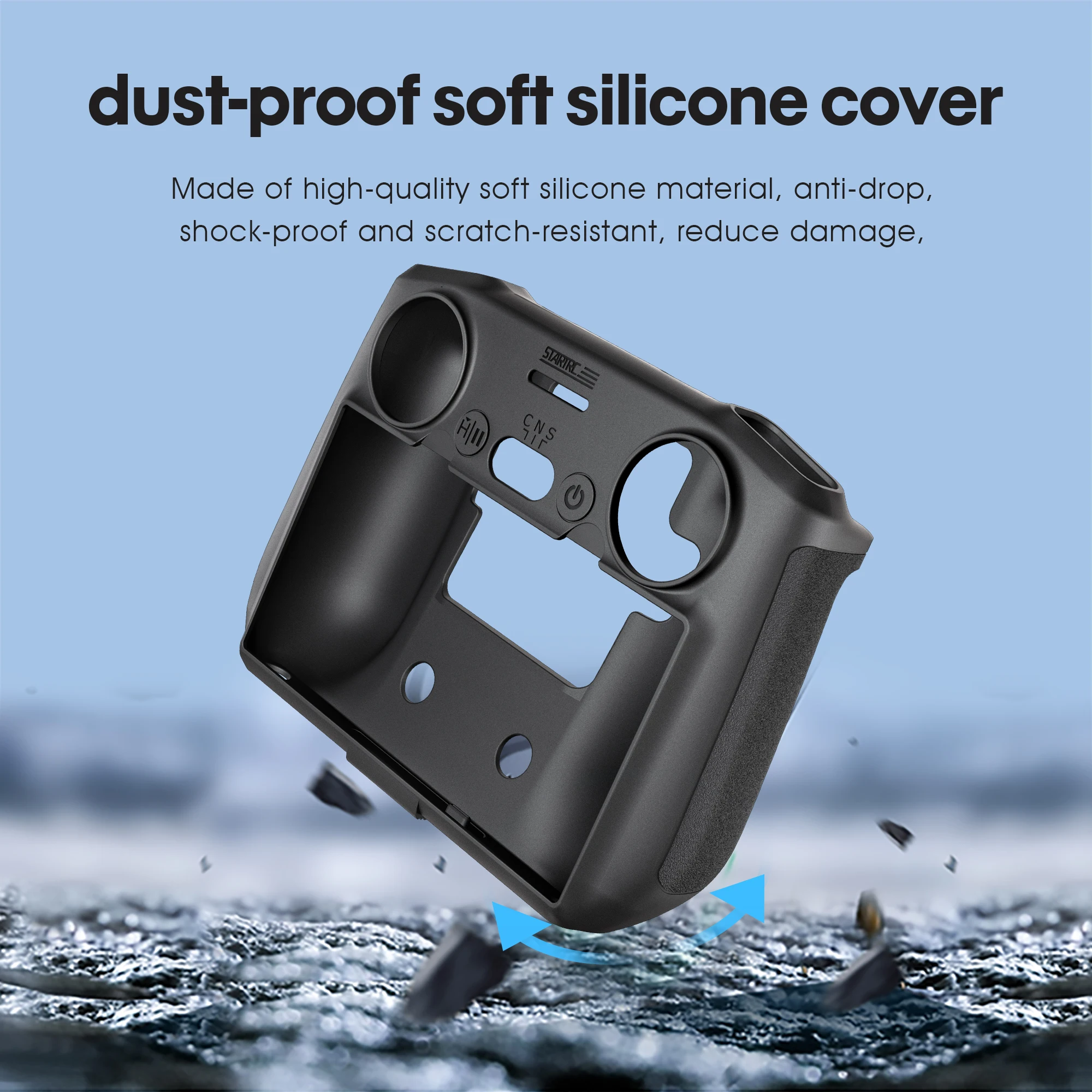 Silicone Case for DJI Mini 3Pro/Mavic 3Pro/Mini 3 Remote Control Scratch Proof Case Protective Cover Anti-collision Skin DJI RC