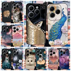 For Infinix Hot 40 Pro Case Hot40 X6836 X6837 Stylish Painted Back Cover Soft TPU Phone Case For Infinix Hot 40i Hot40 Pro Shell