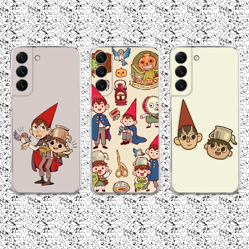 Cartoon O-Over the G-Garden W-Wall Phone Case For Samsung S30,23,21,22,20 FE lite,S10,9,PIus Note20ultra Soft Transparent