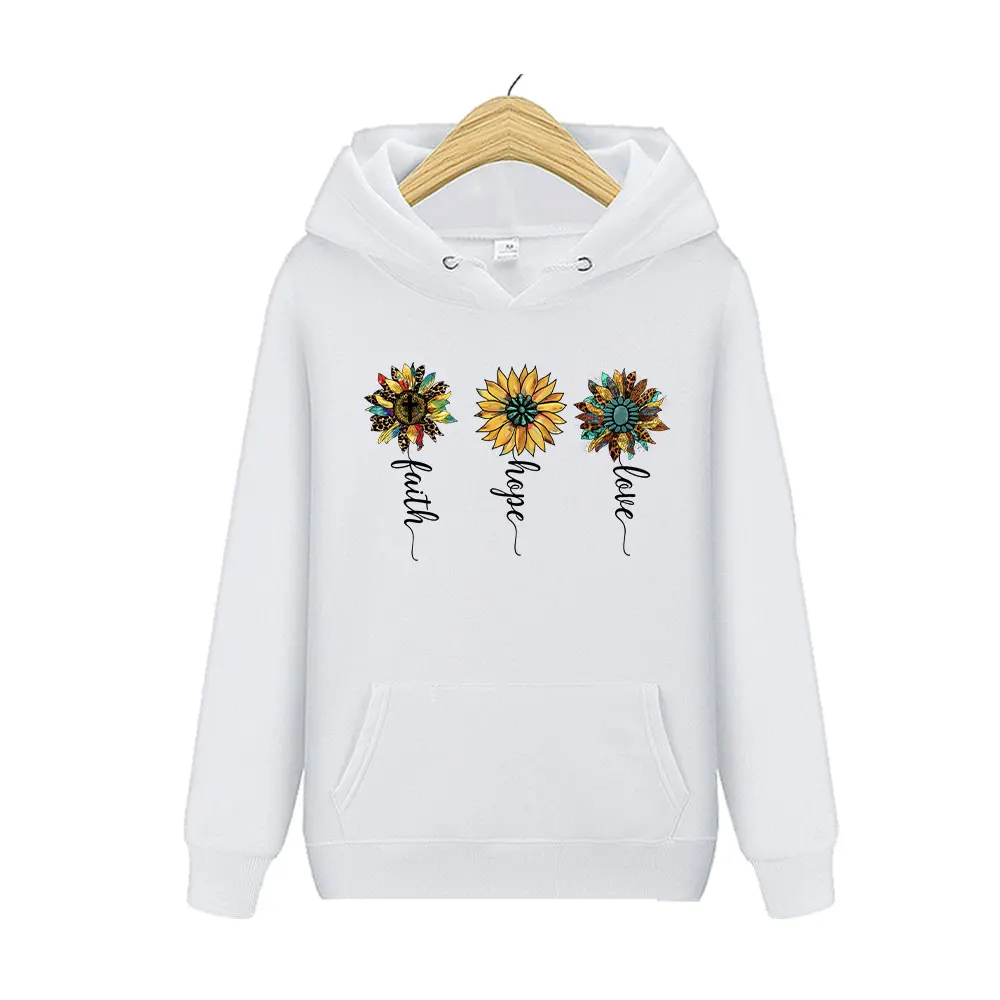 Love Happy Faith With Sunflowers Patches Heat Transfer Tops Fashion Vinyl Diy Appliqued Stickers Woman Girls Patches For Clothes