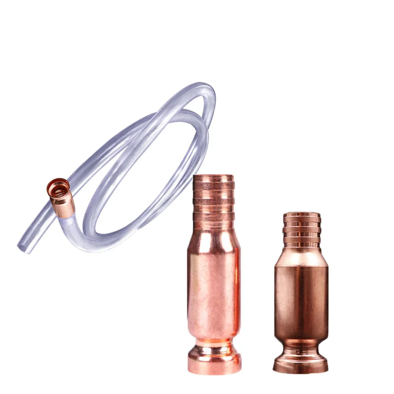 

1 Pcs Copper Siphon Filler Pipe Manual Pumping Oil Pipe Fittings Siphon Connector Gasoline Fuel Water Shaker Siphon