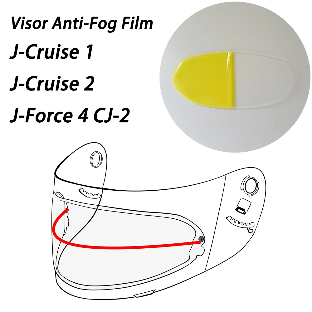 

Motorcycle Helmets Lens Film For Shoei J-Cruise 1 J-Cruise 2 J-Force 4 CJ-2 Helmet Visor Anti Fog Film