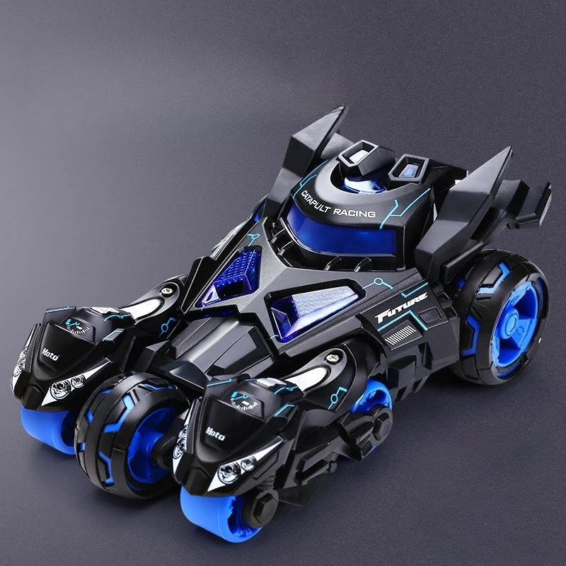 Jouets de voiture d'éjection en alliage 3 en 1 pour garçons, catapulte à inertie, modèle de voiture de moto avec son et lumière, jouet interactif pour enfants, cadeaux