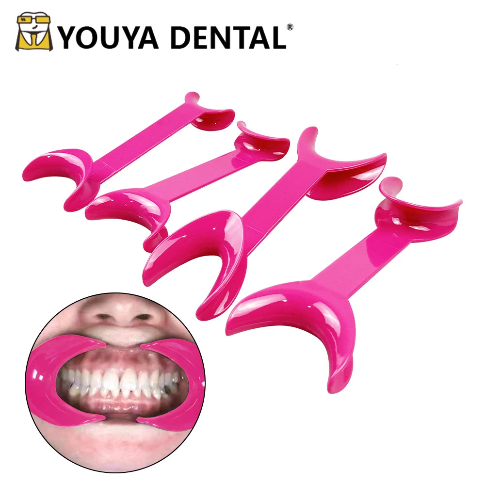2pcs  Dental Mouth Opener Double Head Orthodontic Dental Intraoral Lip Cheek Orthodontic Retractors Oral Clean Tool 2 size