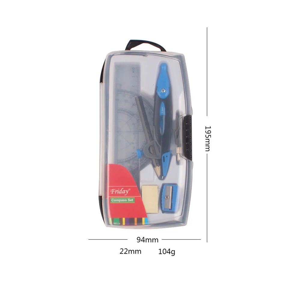 مجموعة واحدة من البوصلات القوية، لوازم صياغة محمولة للطلاب، أدوات مكتبية احترافية لمجموعة بوصلات المكتب المدرسية