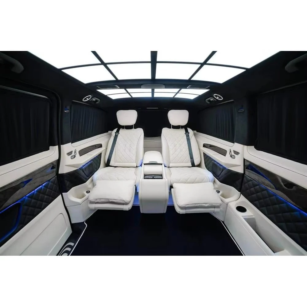 Newest Limousine Modification Auto Design Van Interiors Partition With Tv for V Class Metris Vito Car Partition