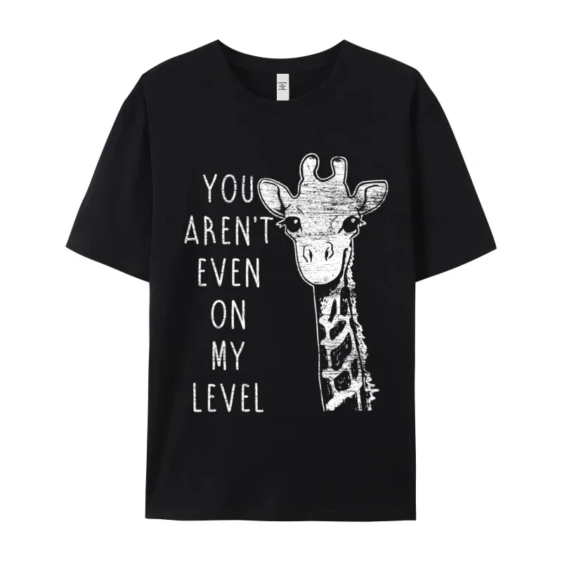 Funny Giraffe Premium 788 Short Sleeve Tops & Tees Summer Round Collar Combed cotton Adult Tshirts Graphic Tops T Shirt Family