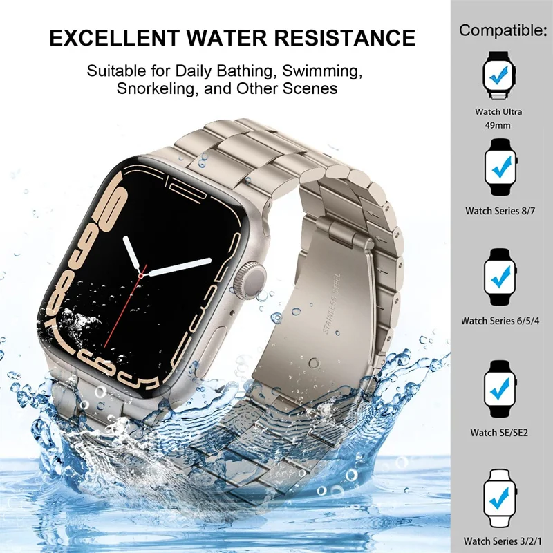 Metalowy pasek do Apple Watch Ultra 49 mm Seria 10 42 mm 46 mm 9 8 7 45 mm 41 mm Bransoleta ze stali nierdzewnej Pasek iWatch 6 5 SE 44 mm 40 mm