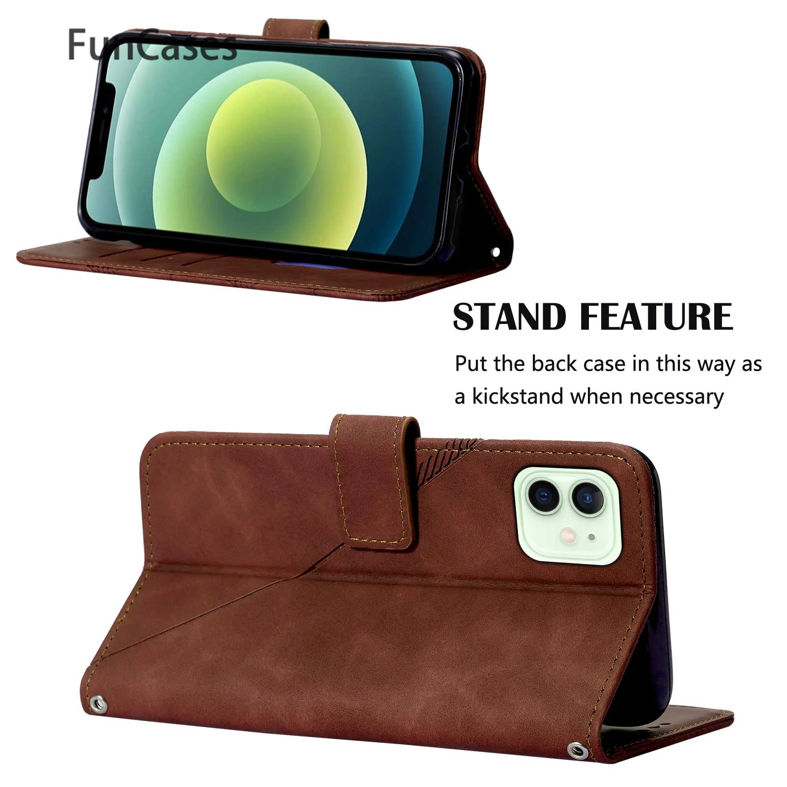 Telefon Shell Für para Apple iPhone 12 Pro Caso Geometrische Form Brieftasche Telefon Beutel Abdeckung sFor Apple iPhone abdeckung 12 ausgestattet Fall