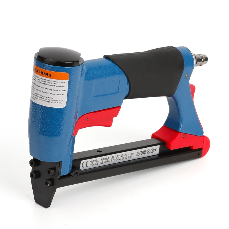 HILDA Air Powered Stapler FS8016B Pneumatic Nail Gun 12.8mm Crown Staple Gun For Canvas Upholstery Framing Woodworking