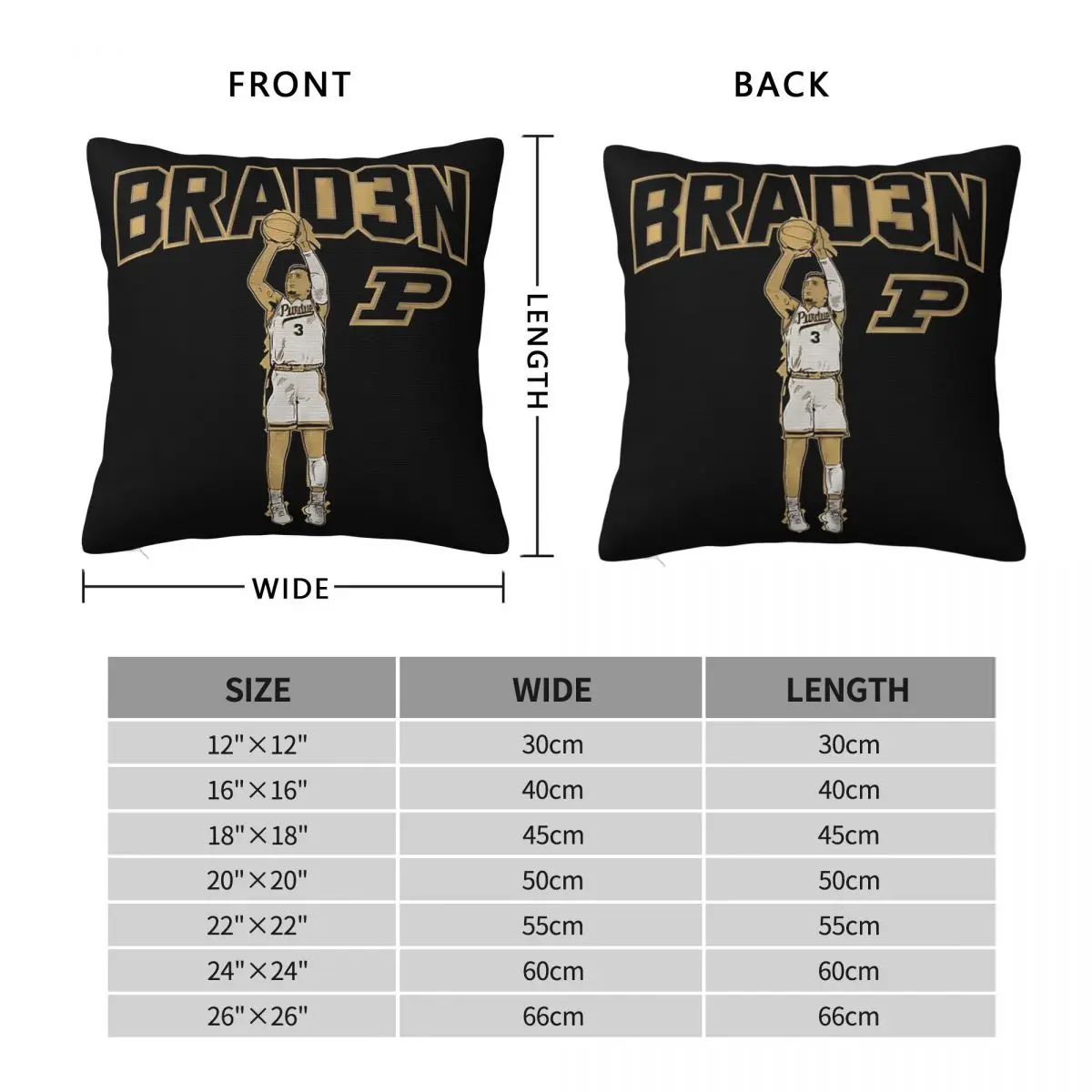 Braden Smith Jump Shot Square Pillowcase Polyester Linen Velvet Pattern Zip Decor Home Cushion Case Wholesale