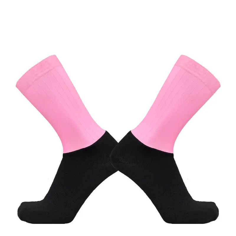 Calcetines antideslizantes transpirables sin costuras para Ciclismo de verano, nuevos Calcetines aerodinámicos resistentes al desgaste para Ciclismo de carretera